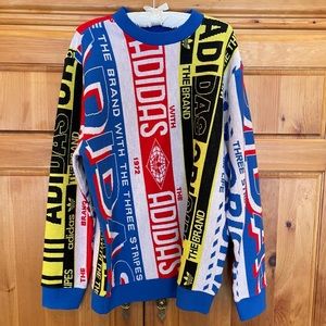 ADIDAS Aprés Ski 80s Vintage-Style Pullover Sweater